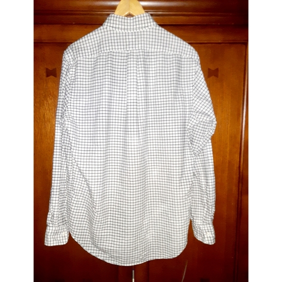 Ralph Lauren Tattersail Long-Sleeve Oxford Shirt- White/Black - Picture 6 of 15
